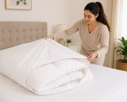 WSOKO COTTON Duvet Cover 90x102 Inch | Cotton Comforter Cover with Zip |