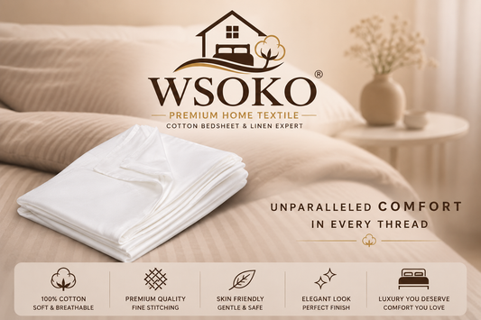 WSOKO COTTON 100% Cotton Duvet Cover with Zipper Closure 60X90
