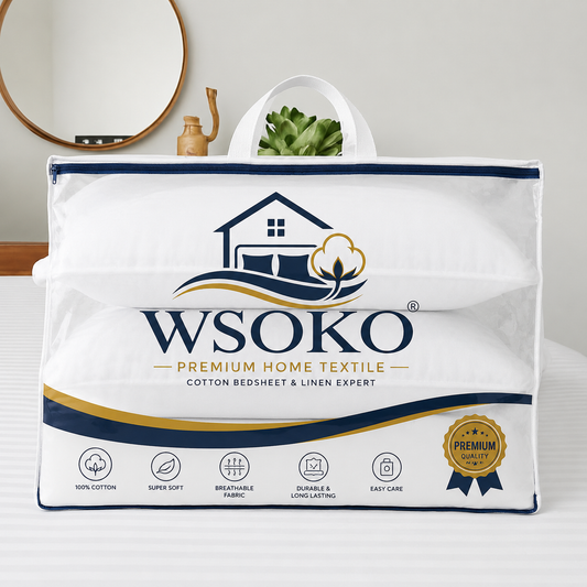 WSOKO Premium Cushion Pillow 14x14 Inch | Soft Filled | White
