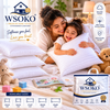 WSOKO Premium Cushion Pillow 16x16 Inch | Soft Filled | White